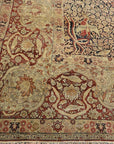 28271 Rare important Kermanshah in a Safavid Design with Garden of Paradise and wild animls and Mythical creatures and dragons. woven ca.1850 or earlier