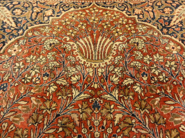 Antique Persian Mohtashar Kashan Tree of Life