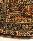30699 Very Rare Antique millefleure Qashqai 1001 Flowers Rug