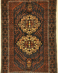 Antique Intricate Boteh Afshar Rug. A piece of genuine authentic antique woven carpet art sold by Santa Barbara Design Center, Rugs and More.