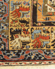 30640 antique Mudjur Meditation Prayer Rug 1700's or earlier.
