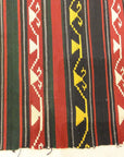 Fine Striped Turkish Jajim Textile. A piece of antique woven carpet art sold by Santa Barbara Design Center Rugs and More in Santa Barbara California.