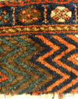 Antique Jaf Kurd Rug Circa 1870. A piece of genuine antique woven carpet art sold by the Santa Barbara Design Center, Rugs and More.