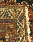 Fine Southwest Persian Afshar Bagface. A piece of woven carpet art sold by the Santa Barbara Design Center Rugs and More in Santa Barbara, California.