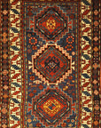 Antique Kazak Rug Circa 1880. A piece of genuine authentic antique woven carpet art sold by Santa Barbara Design Center, Rugs and More.