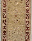 Fine Ziegler Usak Runner Classic motif paired with a modern color palette. 4 x 12'4