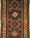 Caucasian Marriage Rug From 1880s. A piece of genuine antique woven carpet art sold by the Santa Barbara Design Center, Rugs and More.