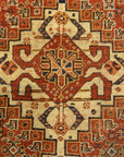 Antique Persian Qashqai Rug. A piece of genuine woven carpet art sold by the Santa Barbara Design Center, Rugs and More in Santa Barbara, California.