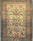 Antique Kermanshah Tree of Life with Mythical Animals. Unique and beautiful with very detailed images of mythical animals. Santa Barbara Rugs and More