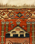 36232 Fine Antique Shirvan meditation Rug with Aya Sofia woven Ca. 1880 mint condition