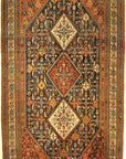 Fine Antique Qashqai Kashkuli Rug. A piece of genuine authentic antique woven carpet art sold by Santa Barbara Design Center, Rugs and More.