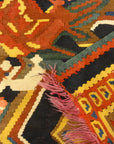 30087 Antique Persian Finest Silk Bijar Kelim with multiple color Silk Foundation
