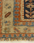 Antique Soumakh Herati Rug. A piece of antique woven carpet art sold at Santa Barbara Design Center Rugs and More in Santa Barbara, California.