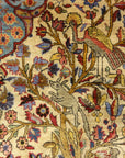 30103 Fine Antique Silk Persian Kashan Tree of Life Rug