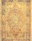 Antique Silk Turkish Kaysari Rug. A piece of genuine, woven carpet art sold by the Santa Barbara Design Center, Rugs and More.