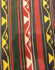 Fine Striped Turkish Jajim Textile. A piece of antique woven carpet art sold by Santa Barbara Design Center Rugs and More in Santa Barbara California.