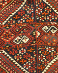 31696 Antique Sivas Kilim with metal tread