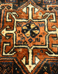 Antique Khamseh Original Southwest Persian Rug. A piece of genuine authentic woven carpet art sold by Santa Barbara Design Center Rugs and More.