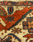 31292 Antique Afshar Featuring Dragon and Phoenix Fight
