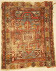 Antique Shirvan Rug. A piece of antique woven carpet art sold by the Santa Barbara Design Center Rugs and More in Santa Barbara, California.