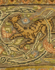 30636 important Ottoman gift to Tzar of russia made with gold, silver and silk treads in Garden of Paradise design