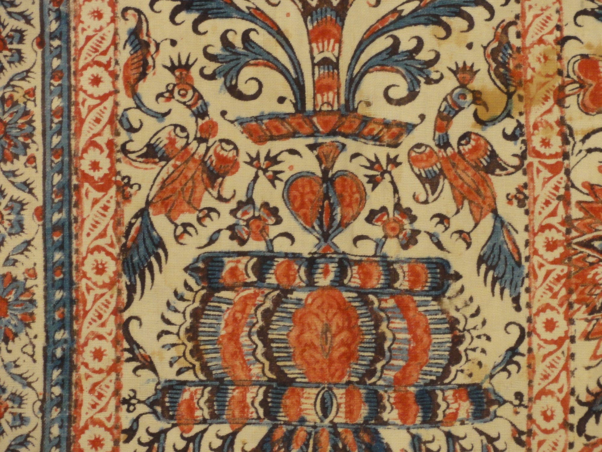 30638 Important Antique Persian Qhalamkari Textile