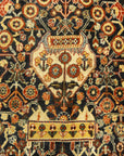 30699 Very Rare Antique millefleure Qashqai 1001 Flowers Rug