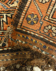 Antique Persian Kurdish Rug Wool Foundation Circa 1880 - Rugs & More Oriental Carpet