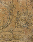 Antique Beige and Pink Persian Tabriz Genuine Authentic Intricate Woven Carpet Art Santa Barbara Design Center and Rugs and More