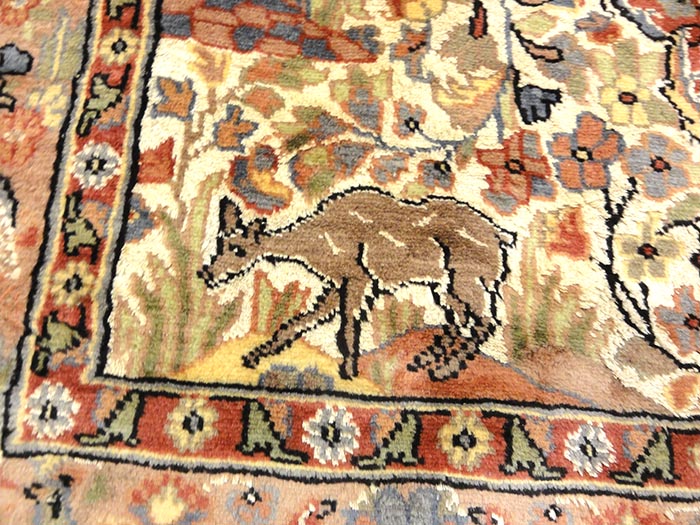 Fine Kashmiri Silk rug is a hand-knotted oriental rug from Kashmir. Kashmir rugs or carpets have intricate designs that are primarily oriental, floral style in a range of colors, sizes and quality.