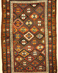 Rare Antique Shasavan Sojbolagh Rug. A piece of genuine authentic unique woven carpet art sold by the Santa Barbara Design Center, Rugs and More.