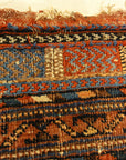 Antique Botteh Afshar Bagface. A piece of antique woven carpet art sold by Santa Barbara Design Center Rugs and More in Santa Barbara, California.