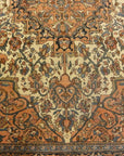 Antique 19th Century Village Persian Farahan Genuine Woven Carpet Art Authentic Intricate