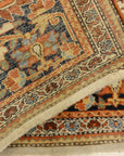Rare Antique Fine Farahan Circa 1870. A piece of genuine authentic woven carpet art sold by the Santa Barbara Design Center, Rugs and More.