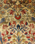 30103 Fine Antique Silk Persian Kashan Tree of Life Rug
