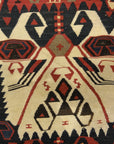 30155 Antique turkish Kelim Tribal Rug Featuring Goddess of Anatolia and Phoenixes