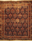 Antique Handwoven Persian Afshar Botteh Rug