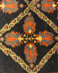 29858 Rare Antique lettuce Afshar Rug ca.1880