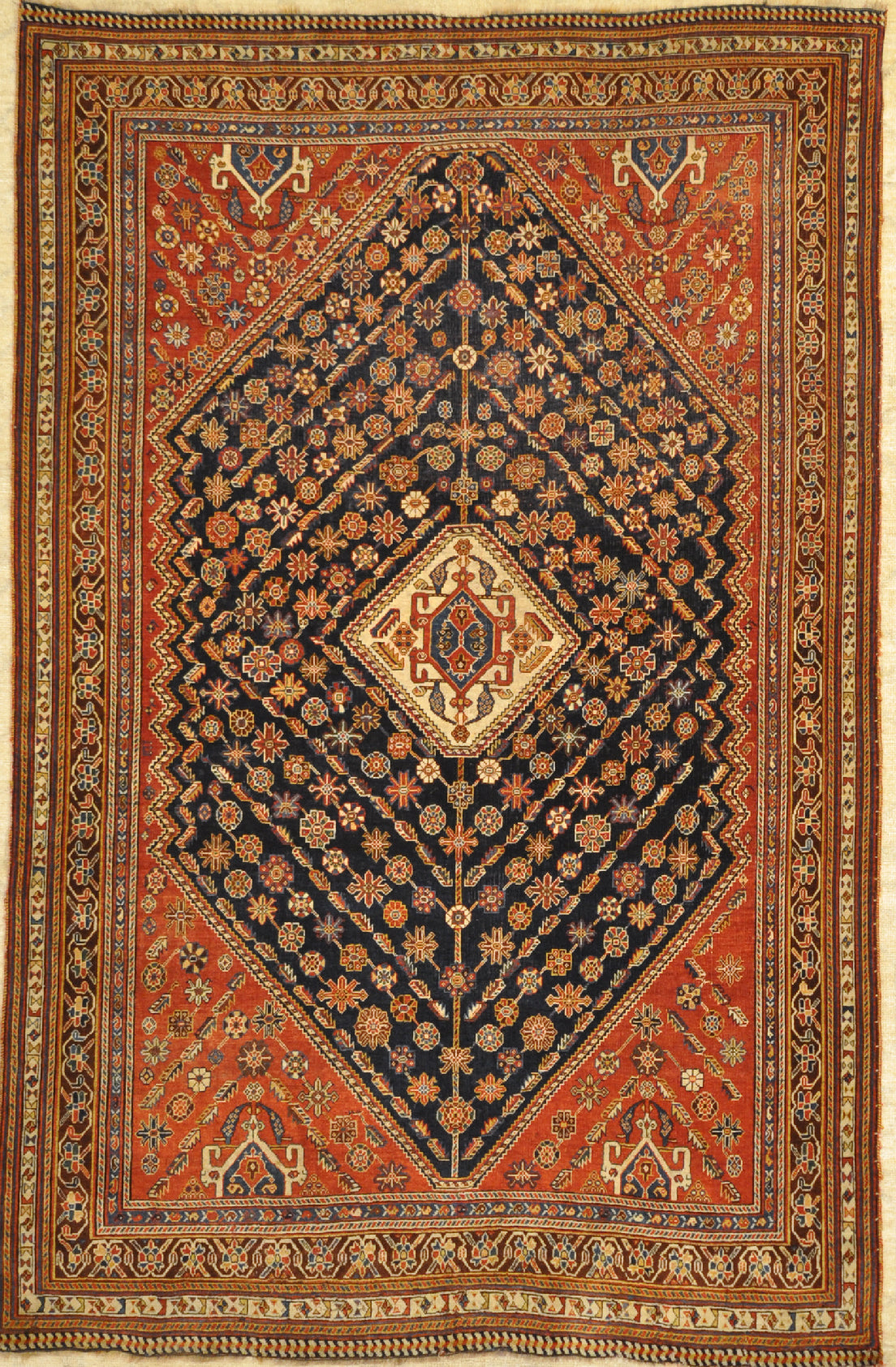 Finest Antique Kashkuli Qashgai Rug santa barbara design center 29841