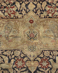 28271 Rare important Kermanshah in a Safavid Design with Garden of Paradise and wild animls and Mythical creatures and dragons. woven ca.1850 or earlier
