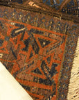 30249 Antique Original Afghani Baluch Multicolor Diamonds