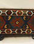 30801 Antique Caucasian Mafrash donkey moving bags.