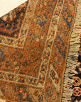 Antique Handwoven Persian Afshar Botteh. A piece of genuine, intricate woven carpet art sold by Santa Barbara Design Center Rugs and More.