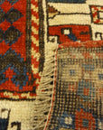 Caucasian Marriage Rug From 1880s. A piece of genuine antique woven carpet art sold by the Santa Barbara Design Center, Rugs and More.