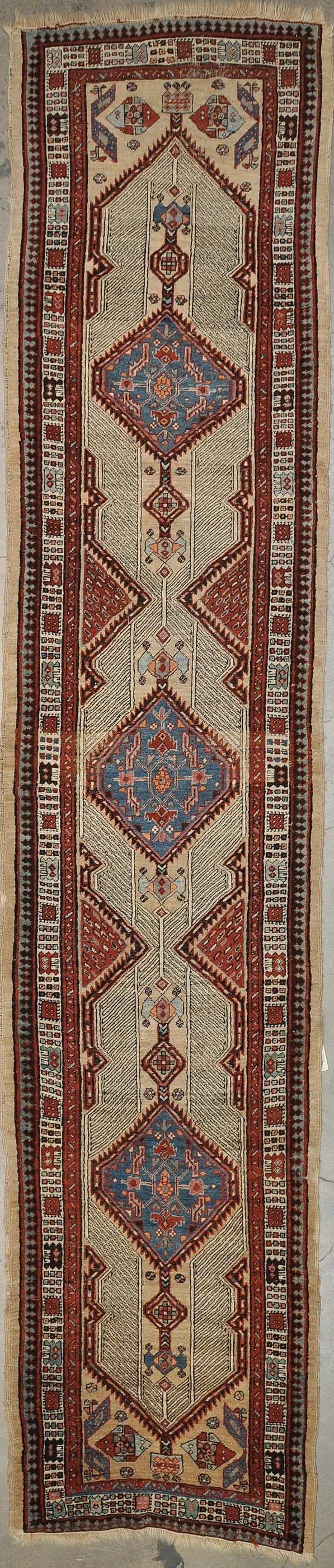 43877 Fine Antique Serab Runner