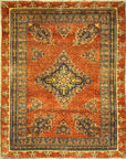 Finest Antique Silk Persian. Haddad silkrug. A piece of genuine authentic woven carpet art sold by Santa Barbara Design Center and Rugs and More.