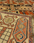 36232 Fine Antique Shirvan meditation Rug with Aya Sofia woven Ca. 1880 mint condition