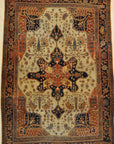 Antique Farahan Rug. A piece of woven carpet art sold by the Santa Barbara Design Center, Rugs and More in Santa Barbara, California.