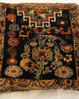 Antique Qashqai Chanteh Women's Bag. A piece of antique woven carpet art sold by Santa Barbara Design Center, Rugs and More in Santa Barbara, California.