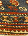 Fine Caucasian Soumak Kelim Chanteh Bag. A piece of antique woven carpet art sold by Santa Barbara Design Center, Rugs and More in Santa Barbara, California